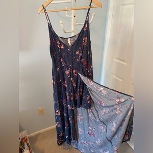 Xhilaration Floral Romper w/ train